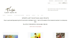 Desktop Screenshot of customsportsart.com